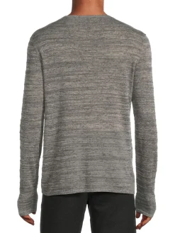 John Varvatos Sweaters|Erik Linen Blend Marled Knit Sweater