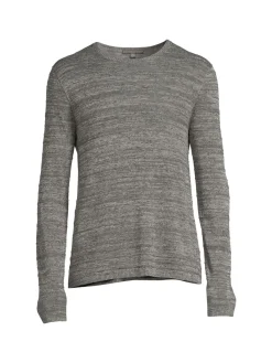 John Varvatos Sweaters|Erik Linen Blend Marled Knit Sweater