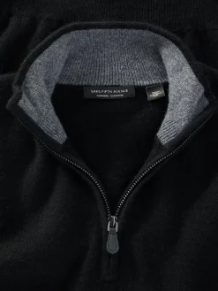 Saks Fifth Avenue Sweatshirts & Hoodies|Essential Cashmere Quarter Zip Sweater