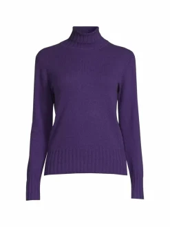 Women Qi New York Essential Cashmere Turtleneck Sweater