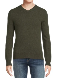 Saks Fifth Avenue Sweaters|Essential Cashmere V-Neck Sweater