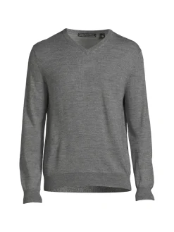 Saks Fifth Avenue Sweaters|Essential Merino Blend V-Neck