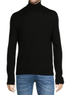 Saks Fifth Avenue Sweaters|Essential Merino Wool Blend Turtleneck Sweater