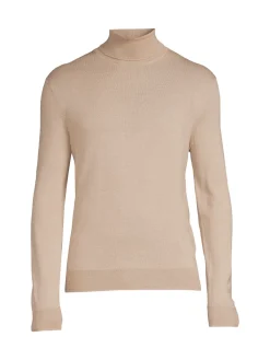 Saks Fifth Avenue Sweaters|Essential Merino Wool Blend Turtleneck Sweater