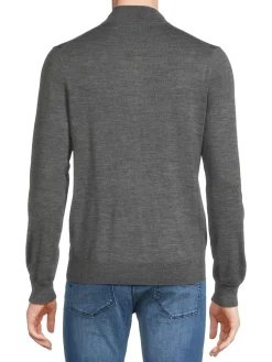 Saks Fifth Avenue Sweaters|Essential Merino Wool Blend Full Zip Caridgan