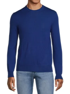Saks Fifth Avenue Sweaters|Essential Merino Wool Blend Crewneck Sweater