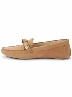 Cole Haan Evelyn Bow Leather Driving Loafers