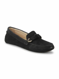 Cole Haan Evelyn Bow Leather Driving Loafers