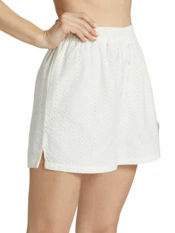 Women Onia Eyelet Beach Shorts