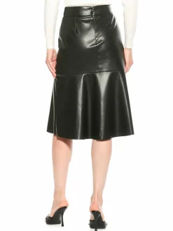 Women Alexia Admor Ezra Faux Leather Midi Skirt