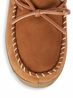 Saks Fifth Avenue Faux Fur-Lined Slippers