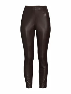 Women Ellen Tracy Faux Leather Ankle Pants
