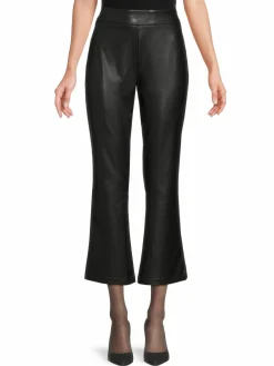 Women Nanette Lepore Faux Leather Flared Pants