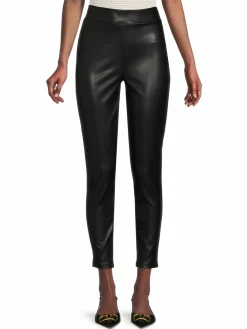 Women DKNY Faux Leather Pants