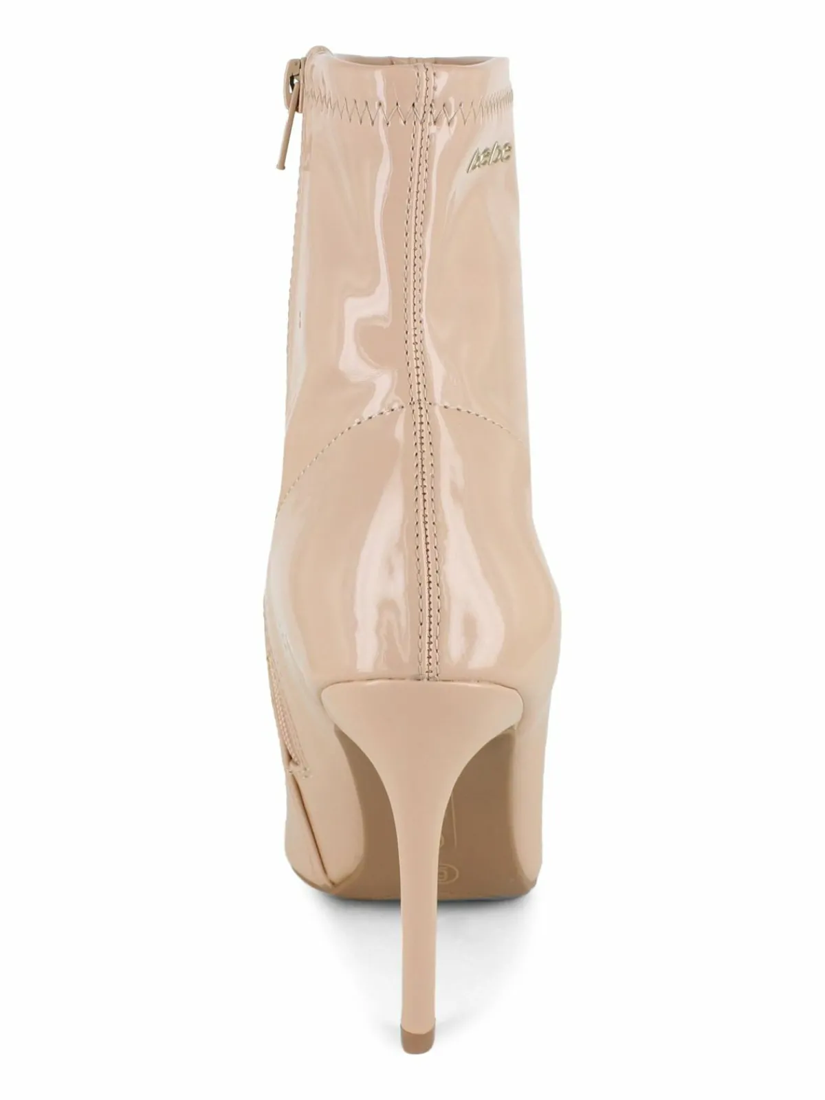 Bebe Faux Patent Leather Stiletto Ankle Boots