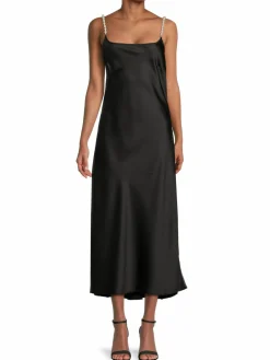 Women Lea & Viola Faux Pearl Strap Slip Dress