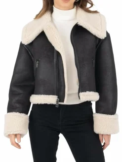 Women Frye Faux Shearling Bomber Jacket