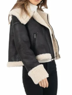 Women Frye Faux Shearling Bomber Jacket