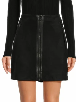 Women DKNY Faux Suede Mini Skirt