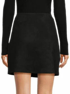 Women DKNY Faux Suede Mini Skirt