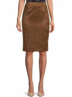 Women Tommy Hilfiger Faux Suede Pencil Skirt