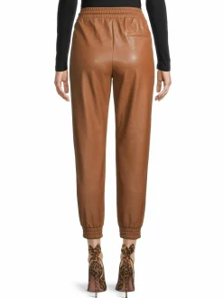 Women Bagatelle Faux-Leather Joggers