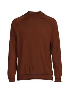 HUGO Sweaters|Favino Virgin Wool Blend Sweater Brown