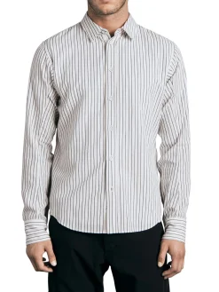 rag & bone Casual Button-Down Shirts|Fit 2 Striped Shirt White