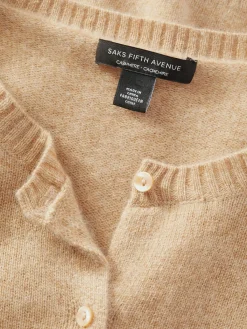 Women Saks Fifth Avenue Fitted Cashmere Cardigan