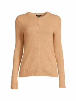 Women Saks Fifth Avenue Fitted Cashmere Cardigan