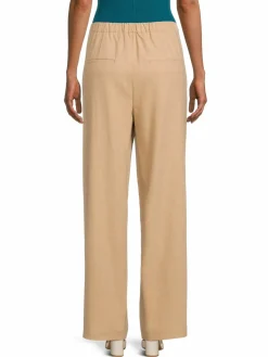 Women Vince Flannel Wool Blend Pull On Pants