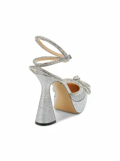 Mach & Mach Flare Heel Platform Crystal Pumps
