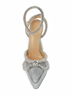 Mach & Mach Flare Heel Platform Crystal Pumps