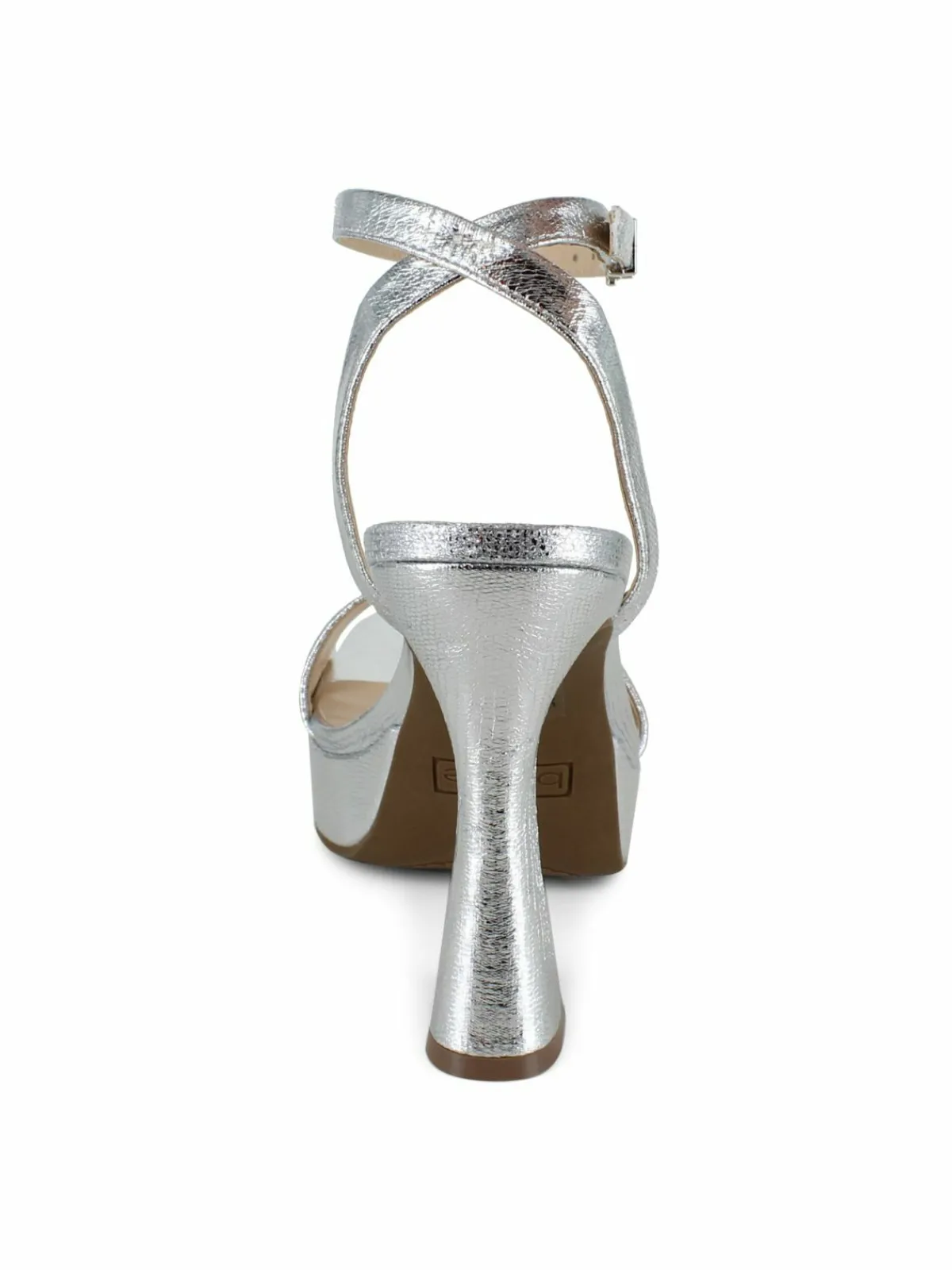Bebe Flare Heel Platform Sandals