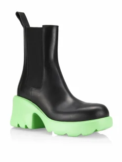 Bottega Veneta Flash Leather Chelsea Boots