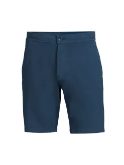 Good Man Brand Shorts|Flex Pro Jersey Tulum Flat Front Shorts Blue