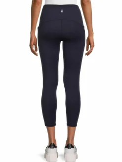Women Spyder Floating Pocket Solid Leggings