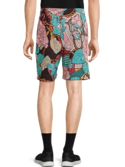 Crooks & Castles Shorts|Floral Basketball Shorts Pink