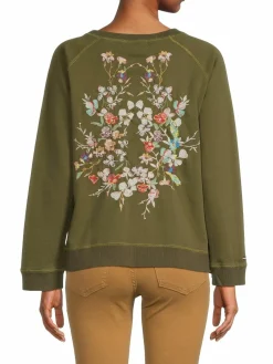 Women Etienne Marcel Floral Embroidery Sweatshirt