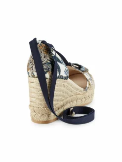 FERRAGAMO Floral Espadrille Wedges