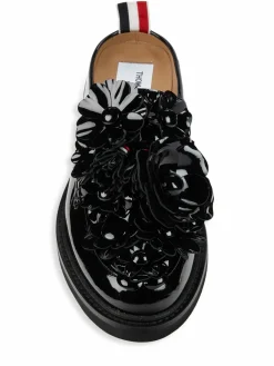 Thom Browne Floral Patent Leather Mules