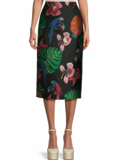 Women Valentino Floral Pencil Skirt