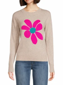 Women Lisa Todd Floral Wool & Cashmere Sweater