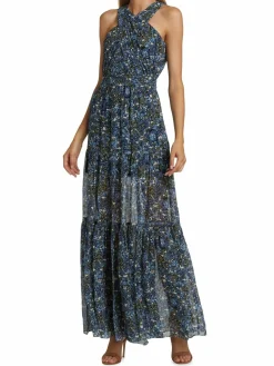 Women Veronica Beard Florencia Floral Maxi Dress