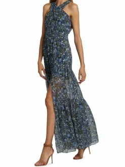Women Veronica Beard Florencia Floral Maxi Dress