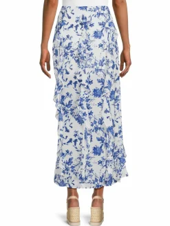 Women Free People Flounce Floral Maxi Skirt