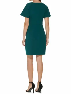 Women DKNY Flutter Sleeve Sheath Dress