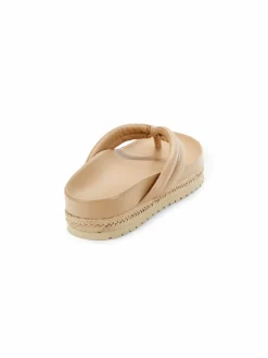 Vince Forest Leather Platform Espadrille Thong Sandals