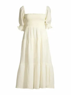 Women CAARA Frankie Squareneck Tiered Dress