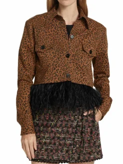 Women Le Superbe Freebird Feathered Blend Jacket
